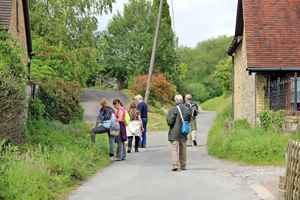 The group in Pratling Street
